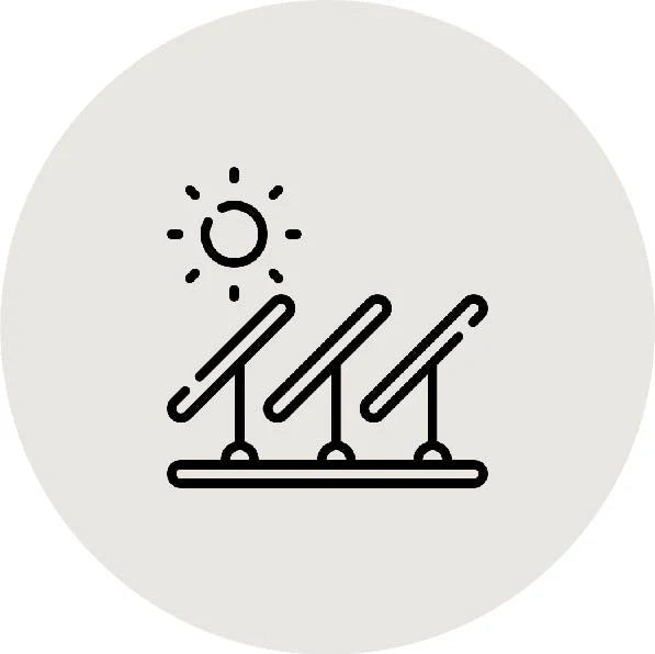 Symbol med solceller